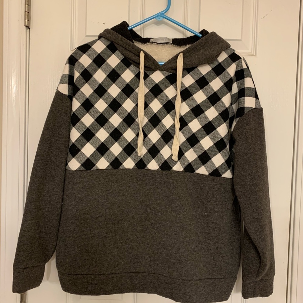 Buffalo plaid sweatshirt